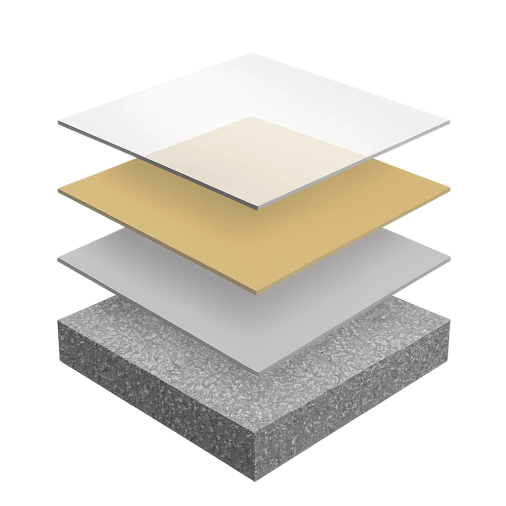 Solid color epoxy floor coating